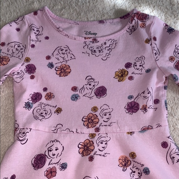 Disney Princess Lavender Dress 4 Princesses Long Sleeves - Picture 2 of 10